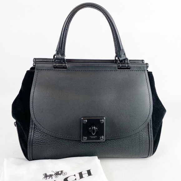 Coach Handbags - Coach Drifter Carryall Mixed Leather 38389 Black